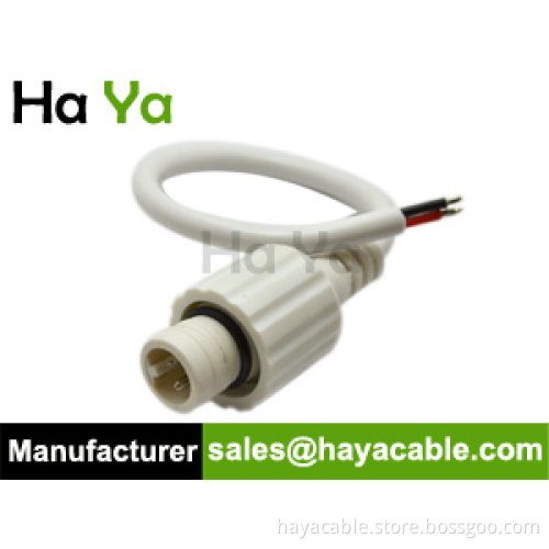 IP67 Waterproof 2 PIN Male Power Cable